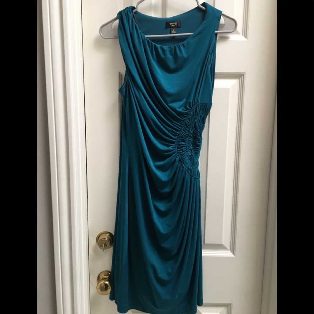 Suzi Chin size 8 ruched dress
